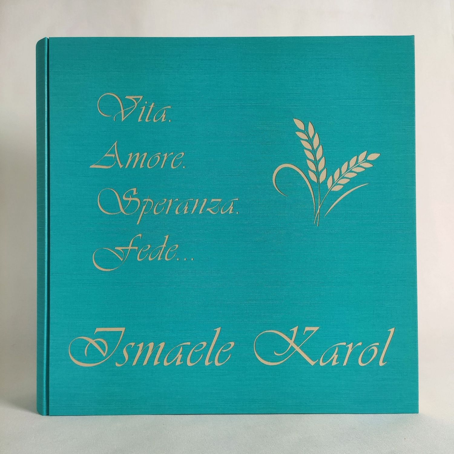 Album fotografico Prima Comunione spighe Vita Amore Speranza Fede