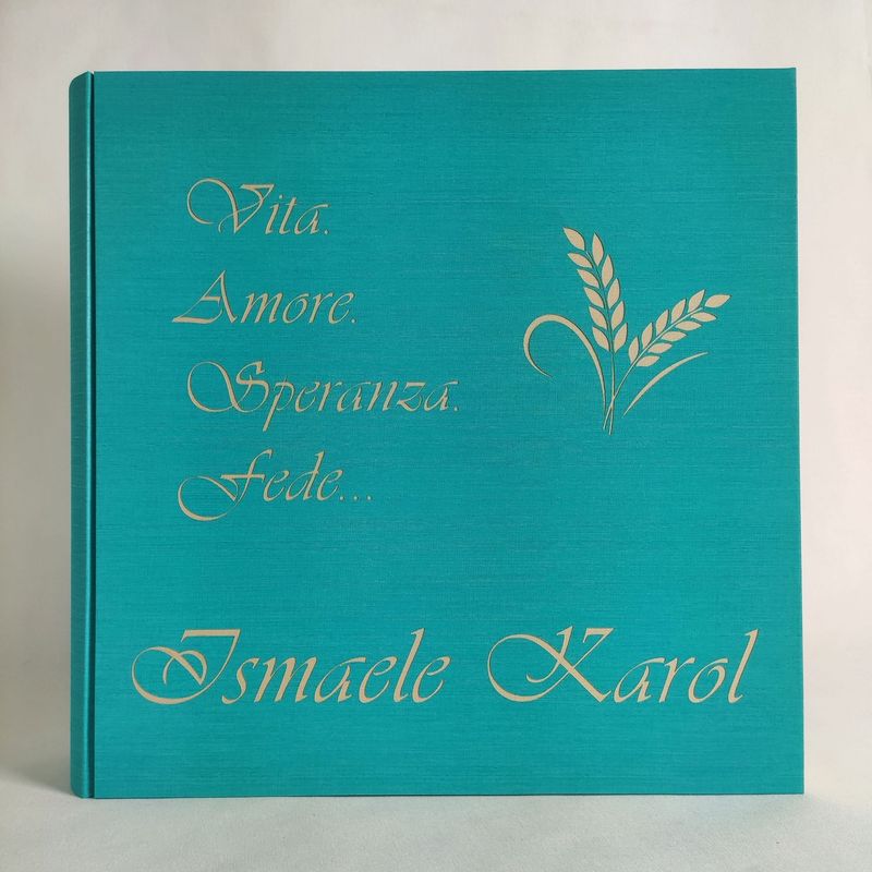 Album fotografico Prima Comunione spighe Vita Amore Speranza Fede