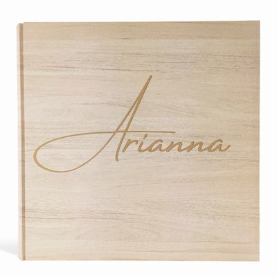 Album fotografico con nome corsivo inciso