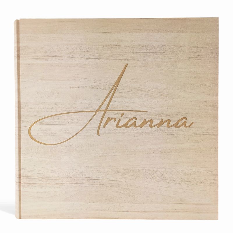 Album fotografico con nome corsivo inciso