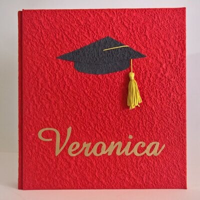 Album fotografico laurea con tocco e nome Album fotografico laurea con tocco e nome