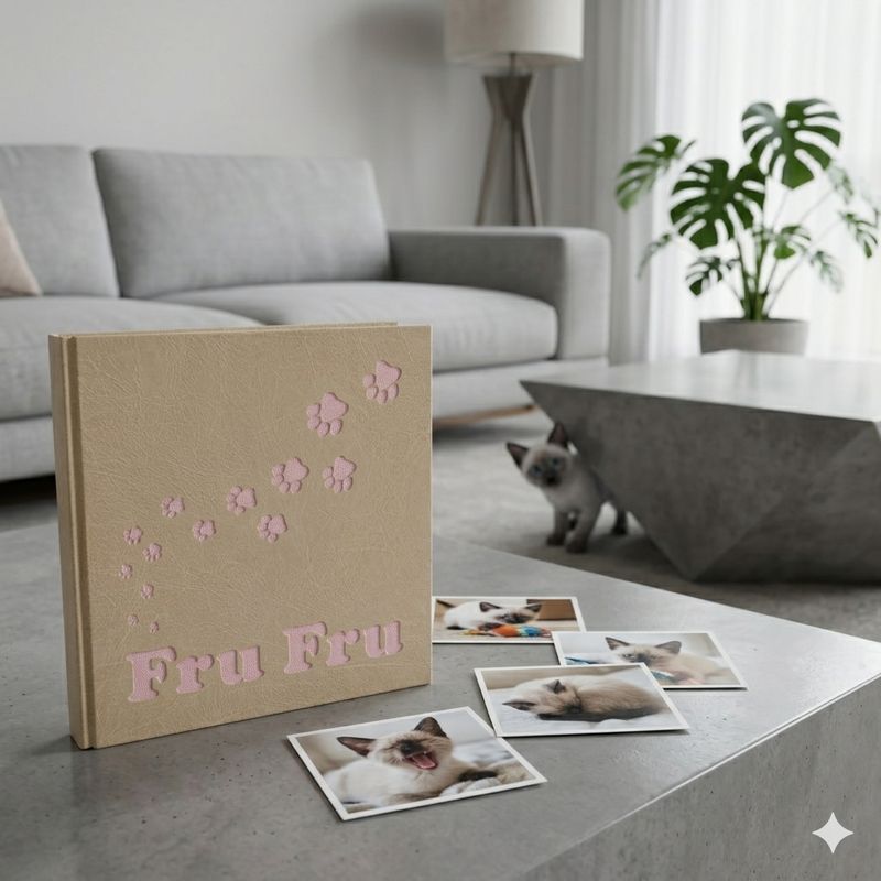 Album fotografico impronte + nome del tuo cagnolino, gatto, coniglio, cucciolo Album fotografico impronte + nome del tuo cagnolino, gatto, coniglio, cucciolo