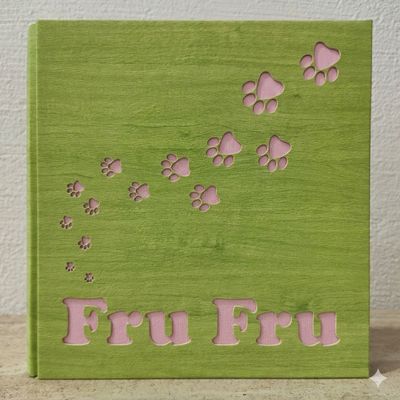 Album fotografico impronte fido + nome del tuo cagnolino, gatto, coniglio, cucciolo