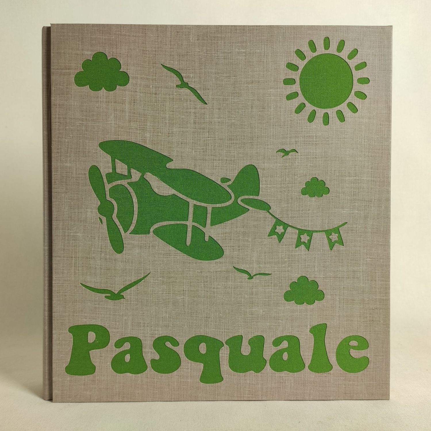 Album fotografico aeroplano aeroplanino gabbiani con nome