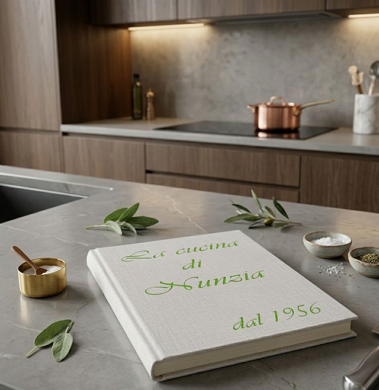 Ricettario cucina , raccoglitore di ricette con nome inciso Ricettario cucina , raccoglitore di ricette con nome inciso