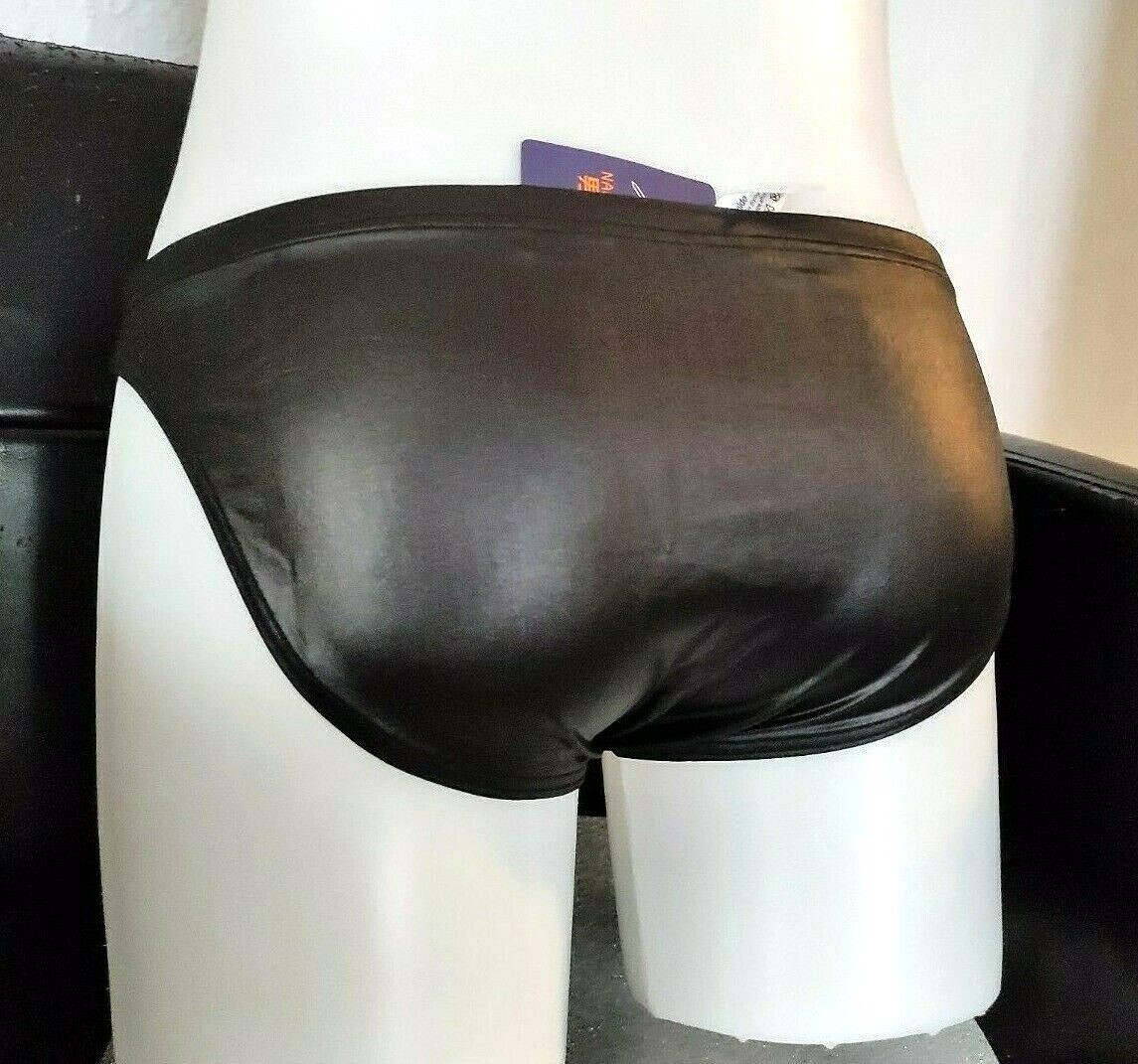 &quot;Leather Look&quot; Pants/Slip for Real Men, X-trem Hot, Softbund, Mattglanz, Black, One Size