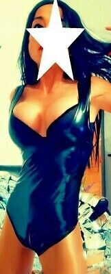 &quot;Glossy-Black&quot; Lack Body Mega Shape,  Spiegelglanz, Lackleder, Zipper,  Size S