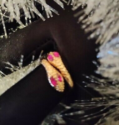 Fashion Snake, Goldener Schlangenring, Ruby Eyes, Goldfarben, Größe Verstellbar