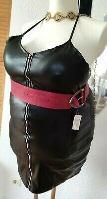 &quot;Miss-Black.Leather-Curvy-Star&quot;,  ONLY BigSize!! Lederkleid Super Size Shape &amp; Form Lederoptik mit Zipper in Größe 3XL, 4XL oder 5XL