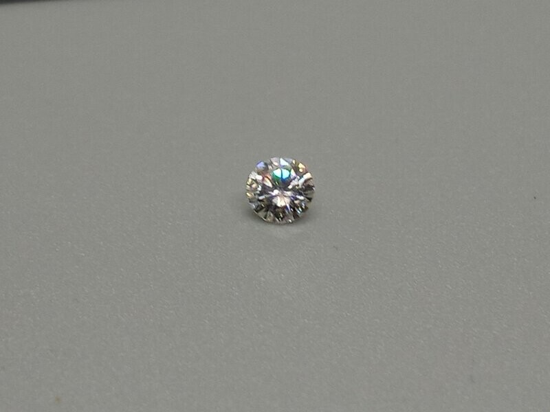 Moissanite, Lab Grown, Brilliant Round Cut 0.21 CTS