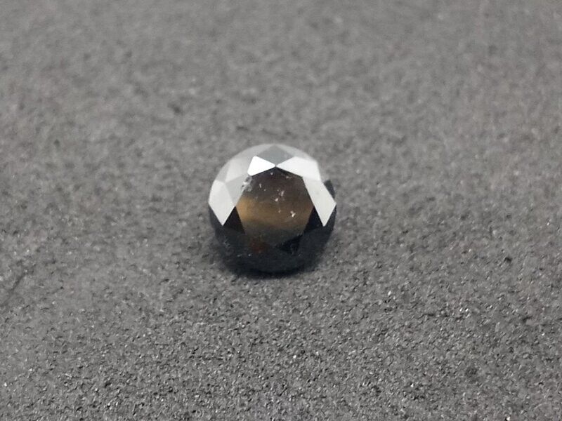 Natural Black Diamond, Round Cut, 0.65 CTS