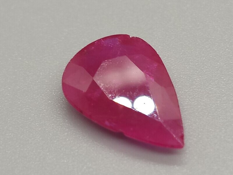 AFGHAN RUBY, PEAR CUT,  3.50 CTS