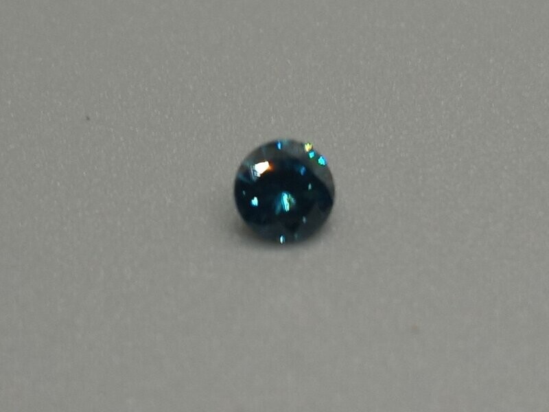Blue Diamond Round .15 CTS