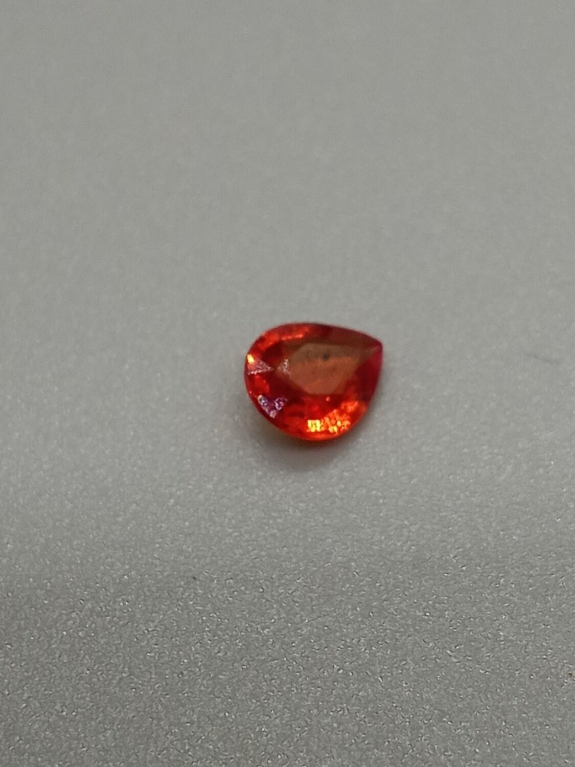 AFRICAN RUBY PEAR CUT .30 CTS
