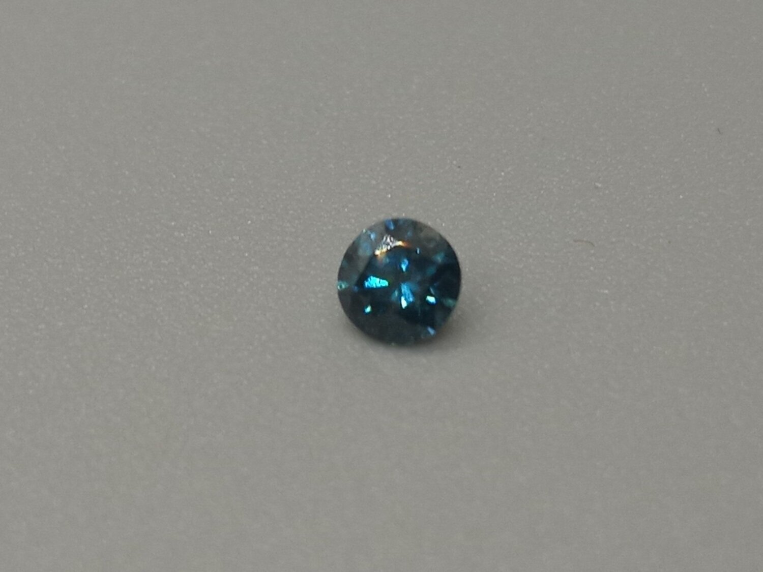 Blue Diamond Round .15 CTS