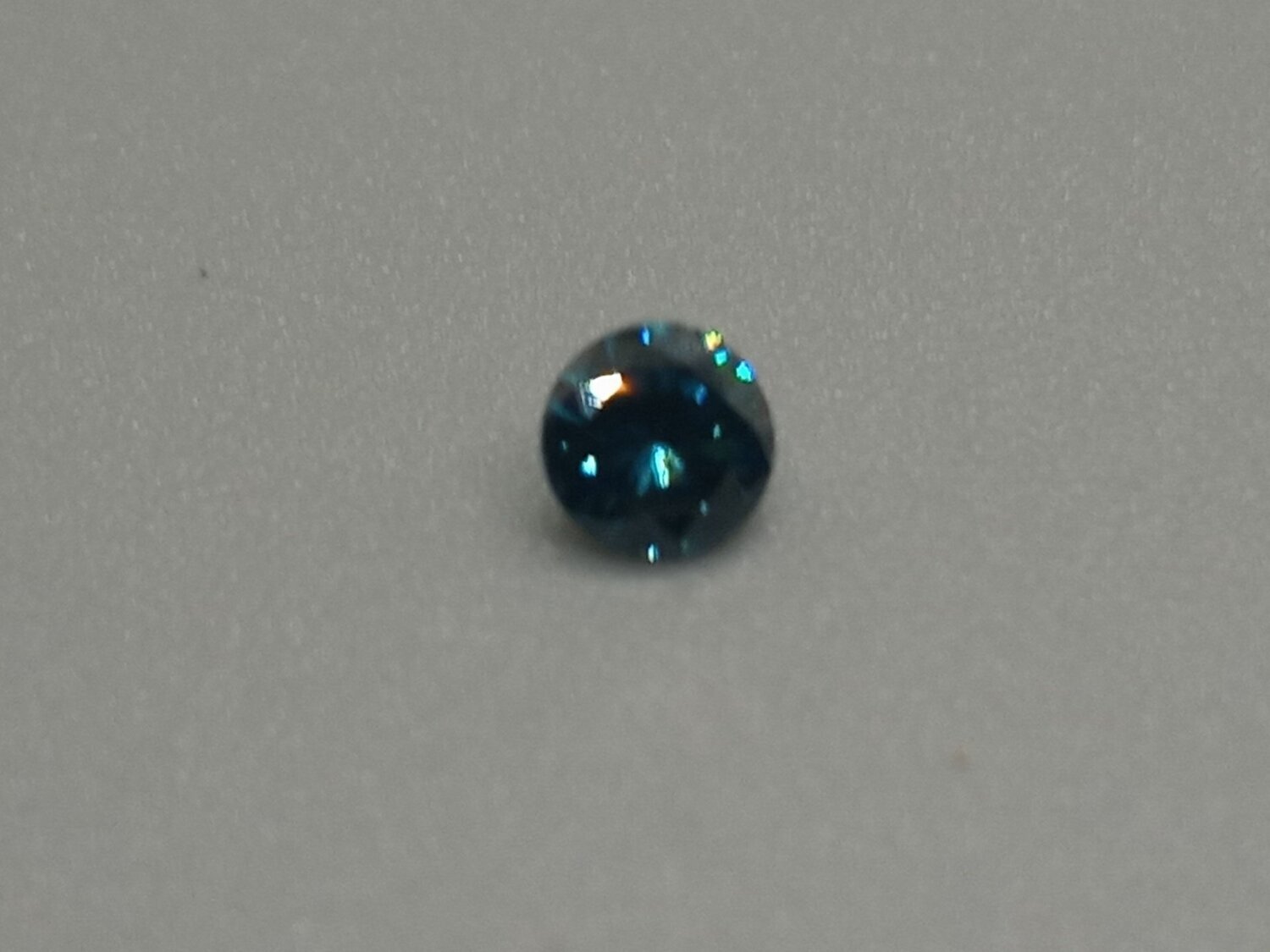 Blue Diamond Round .15 CTS