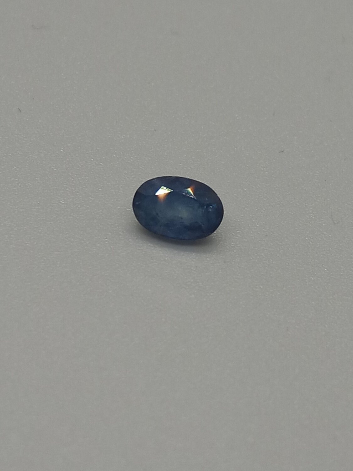 BLUE SAPPHIRE, OVAL CUT,  0.75 CTS