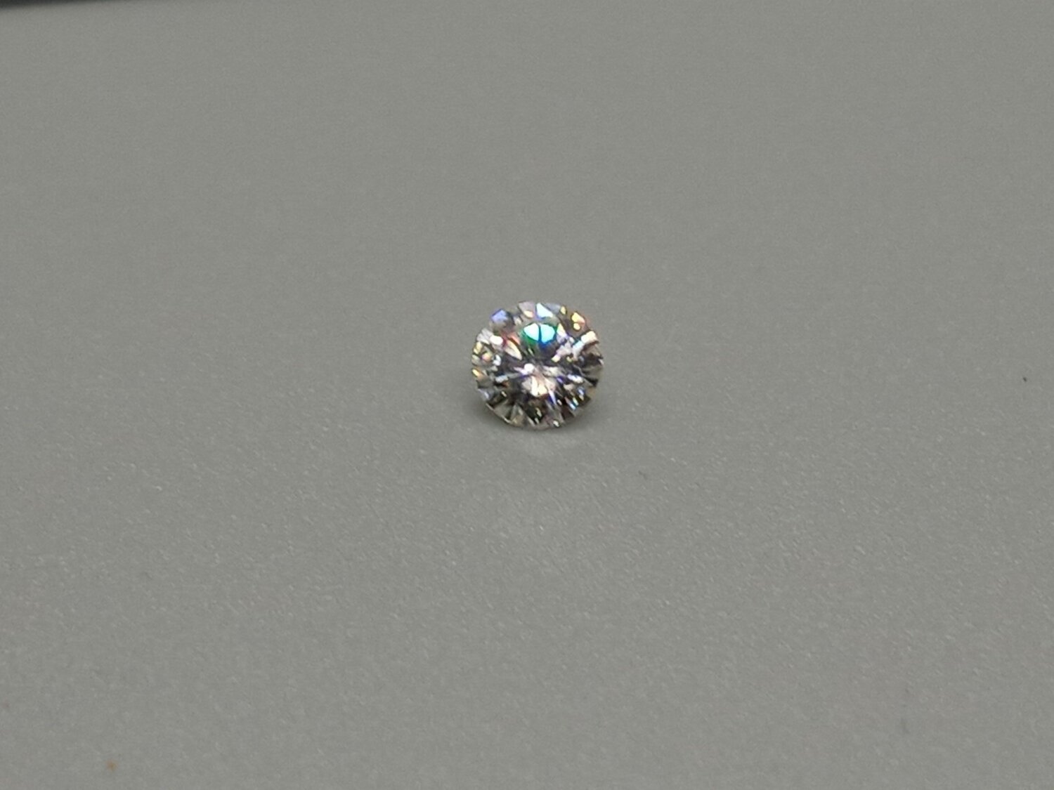 Moissanite, Lab Grown, Brilliant Round Cut 0.21 CTS