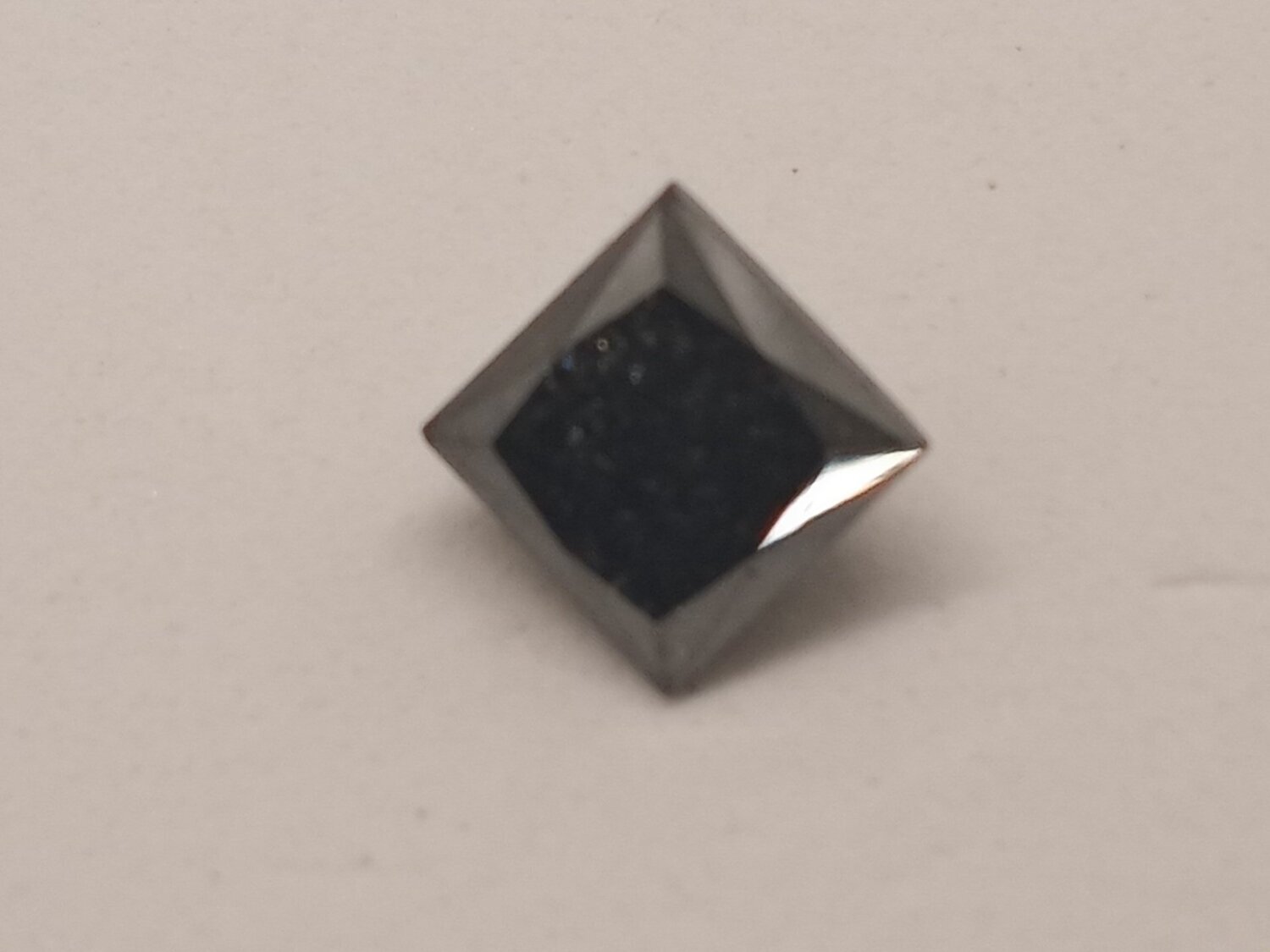 Natural Black Diamond, Princess Cut, 6.20 CTS
