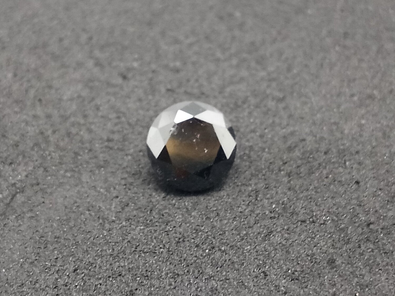 Natural Black Diamond, Round Cut, 0.65 CTS