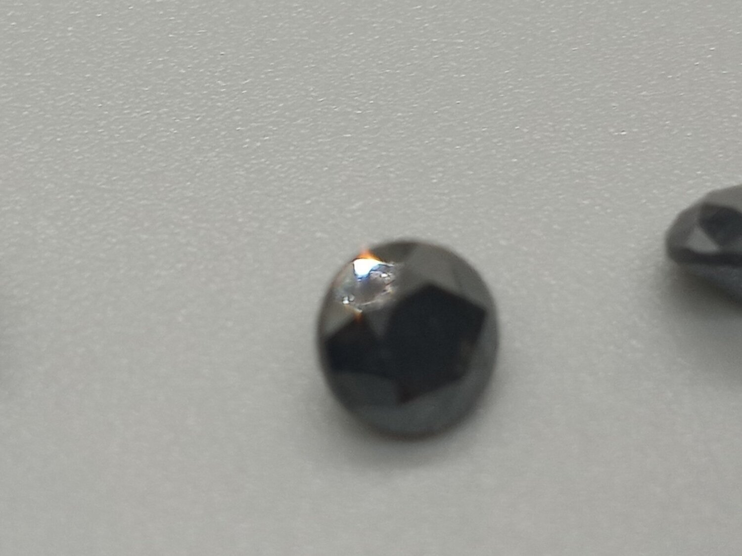 Natural Black Diamond, Round Cut, 1.40 CTS