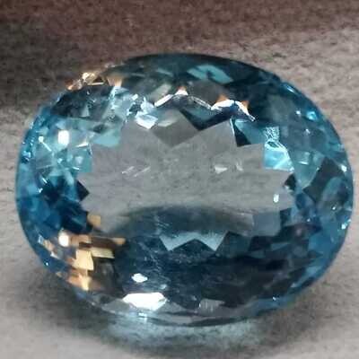 Blue Topaz, Loose Round Stone, 16.90cts