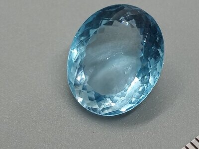 Blue Topaz, Oval Stone, 17.15cts, Loose