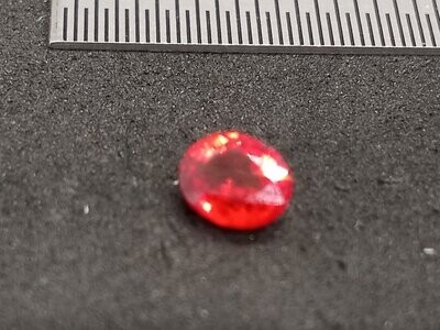 AFRICAN RUBY OVAL CUT .45 CTS