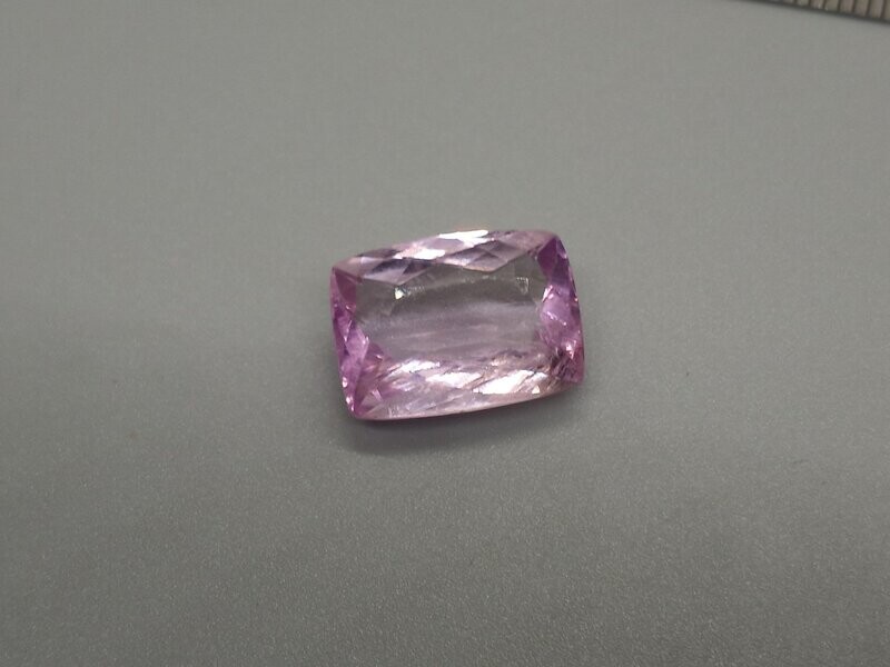Kunzite Radiant Rectangle Cut, 8.65 CTS