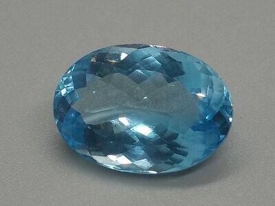 Blue Topaz, Oval Stone, 17.75cts, Loose