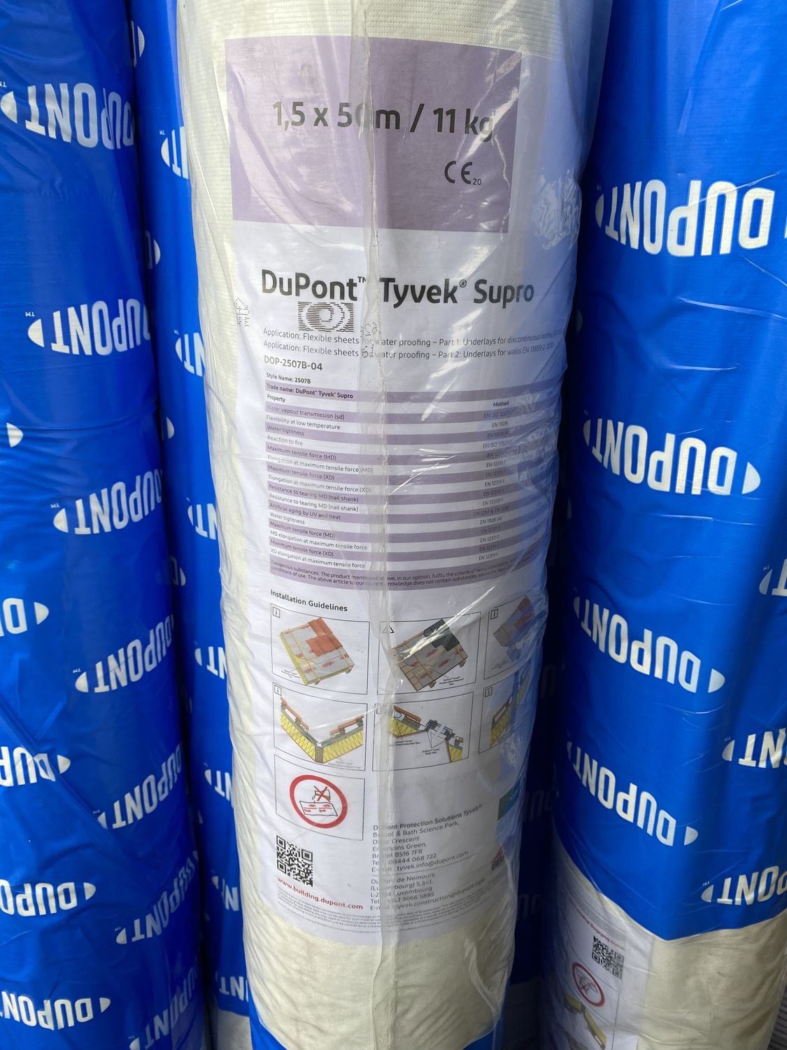 Dupont Tyvek Supro 1.5m x 50m Breathable Membrane