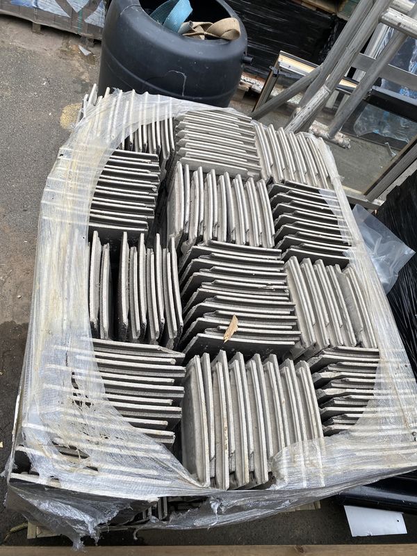 Forticrete Gemini Grey Roof Tiles &amp; Ridges (Pack of 408)