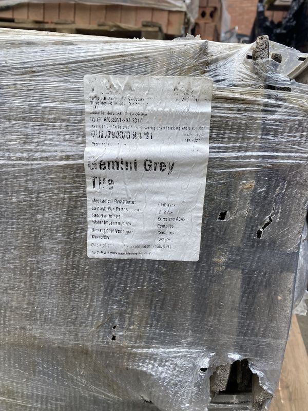 Forticrete Gemini Grey Roof Tiles &amp; Ridges (Pack of 408)
