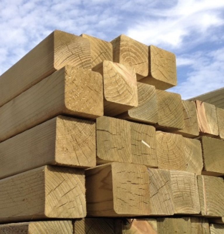 50 x 50mm Treated Planed Round Edge Timber