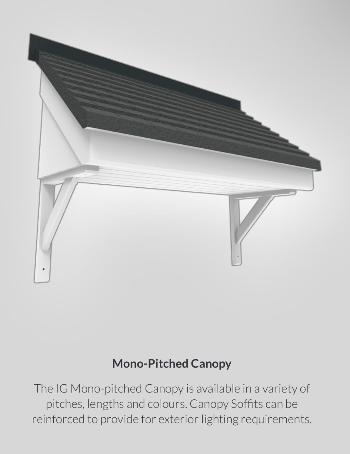IG Elements Mono Pitched Roof Canopy