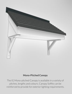 IG Elements Mono Pitched Roof Canopy
