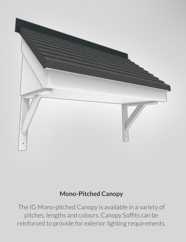 IG Elements Mono Pitched Roof Canopy