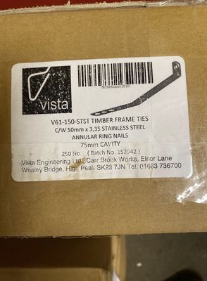 Vista V61 Timber Frame Ties 150mm (Box of 250)