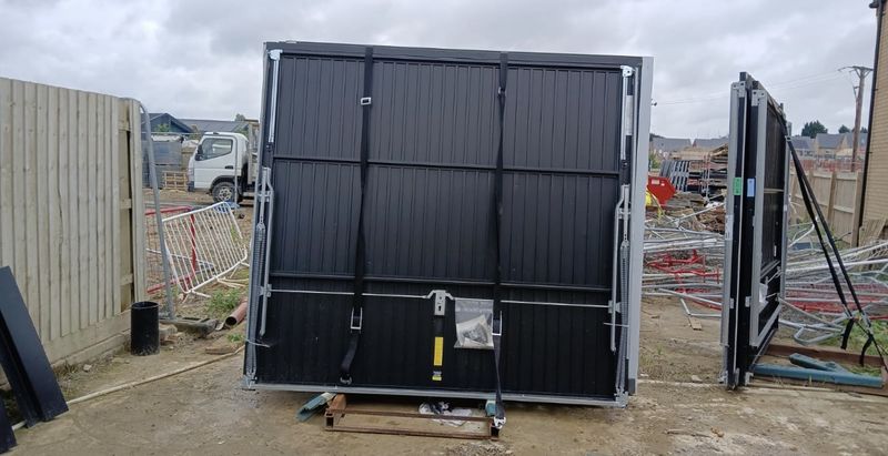Black Garage Door Up and Over 2286 x 2200mm