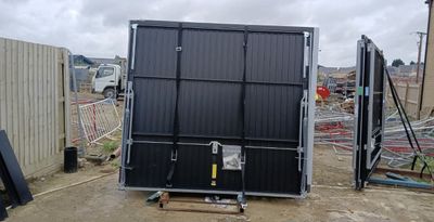 Black Garage Door Up and Over 2286 x 2200mm
