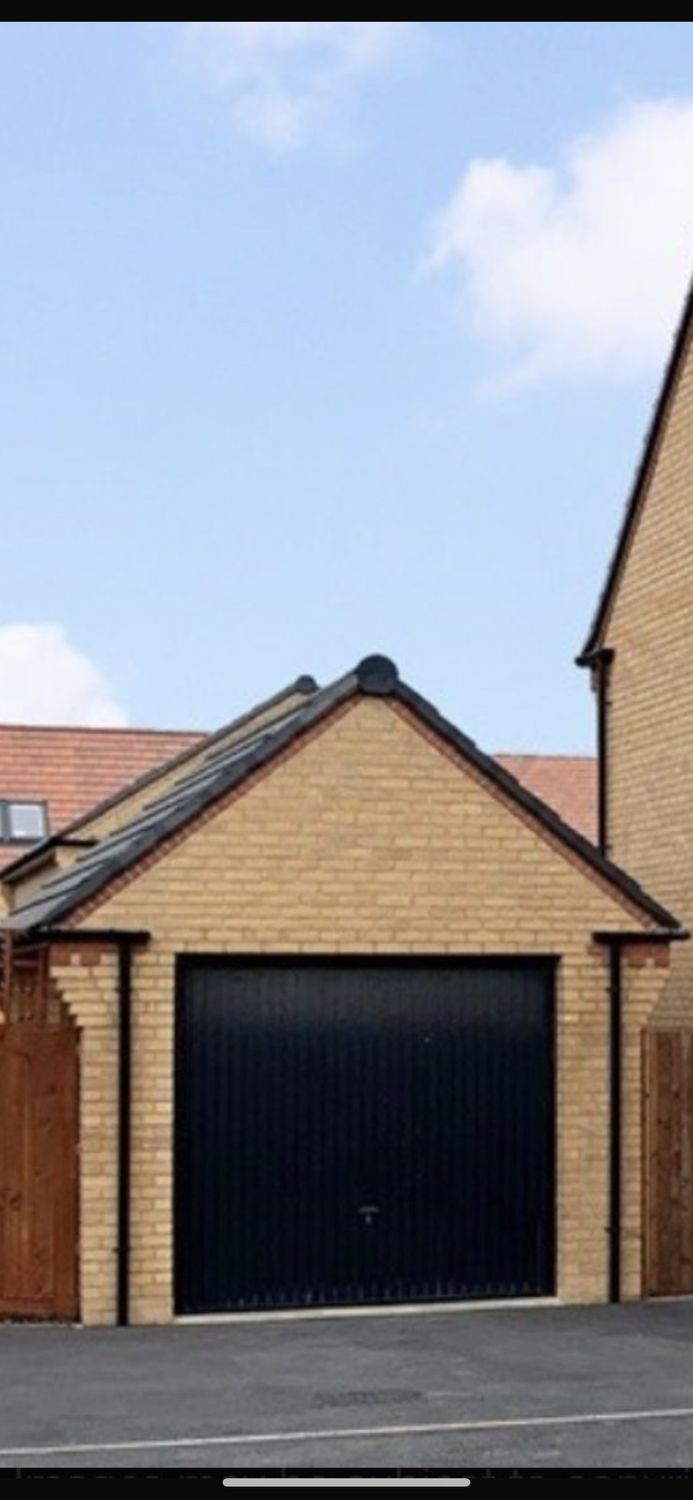 Black Garage Door Up and Over 2286 x 2200mm