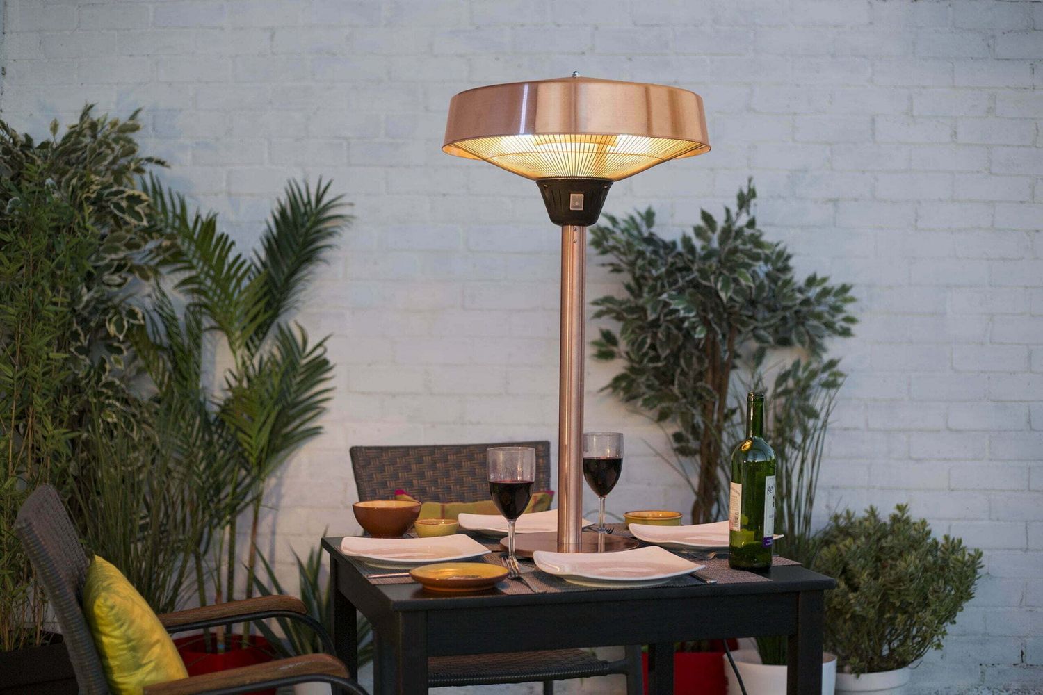 Copper Tabletop Halogen Electric Heater