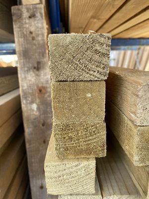 2 x 2 (47 x 35mm) Treated Rough Sawn Timber 4.8m