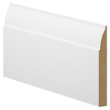 Ovolo White MDF Skirting 4.2m