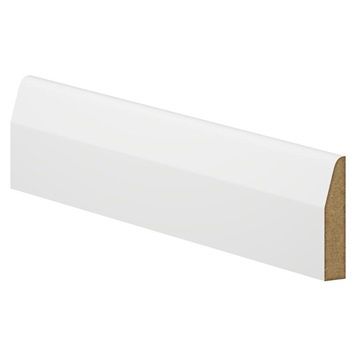 Chamfered White MDF Architrave 4.2m
