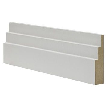 Stepped White MDF Architrave 4.2m