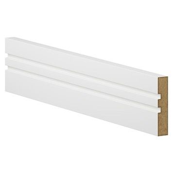 Double Groove White MDF Architrave 4.2m