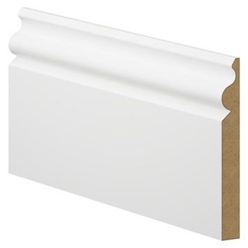 Ogee White MDF Skirting  4.2m (Pack of 10)