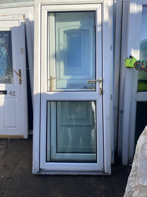 uPVC External Glass Panel Door 900 x 2103 RH