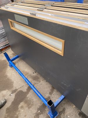 FD30 Office Internal Door with Glass Strip 2040 x 926mm RH